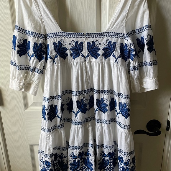 White Linen mini dress - Picture 4 of 4